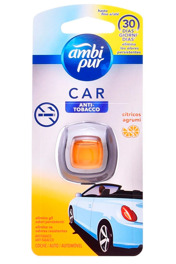 Abientador Ambipur Car para Ventilador ANTI - TABACO 2ml