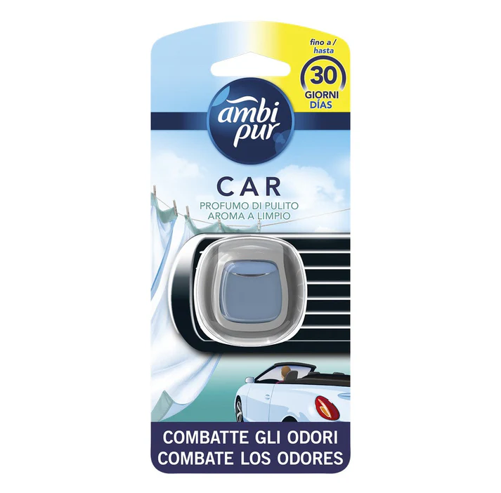 Ambientador Ambipur Car para Ventilador AROMA LIMPO 2ml